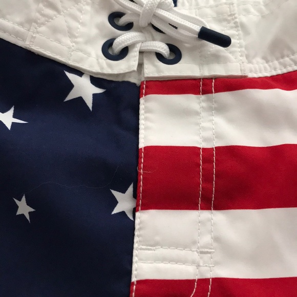 Ralph Lauren Polo Boys USA Flag Print Swin Trunks - Picture 5 of 7